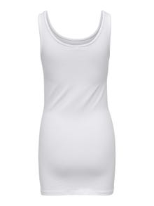 ONLY Slim fit O-hals Tanktop -White - 15060061