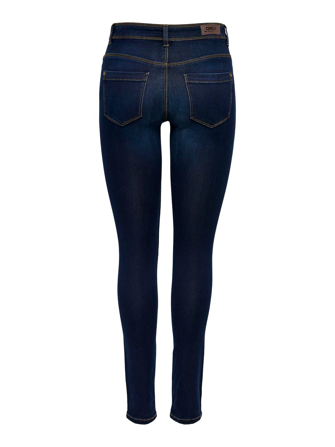 ONLY Jeans Skinny Fit -Dark Blue Denim - 15077791