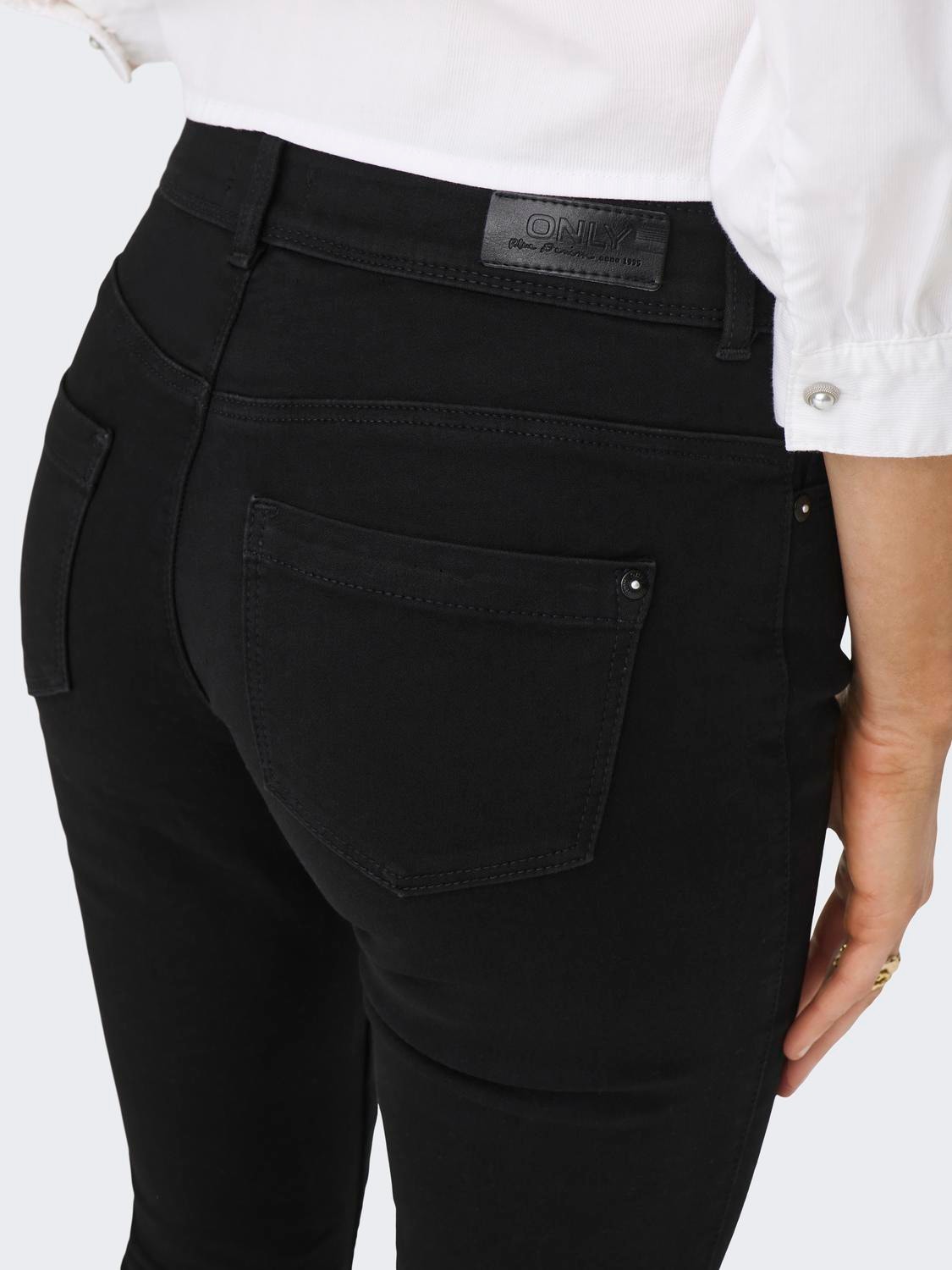 ONLY ONLSkinny reg. myk ultimate Skinny fit jeans -Black Denim - 15077793