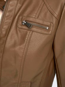 ONLY Biker collar Jacket -Cognac - 15081400