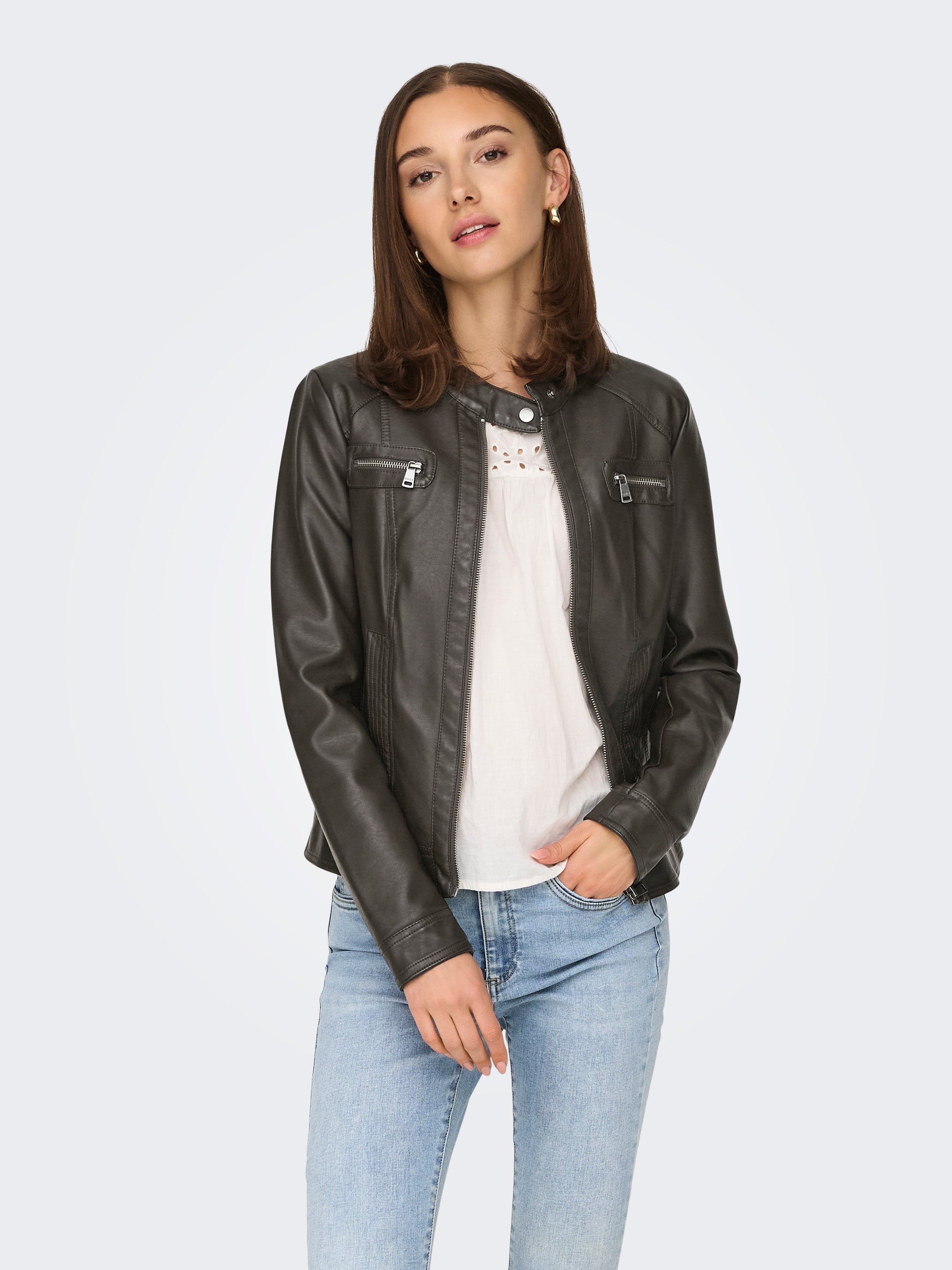 Only Lederjacke