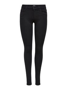 ONLY Jeans Skinny Fit Taille moyenne -Black - 15092650