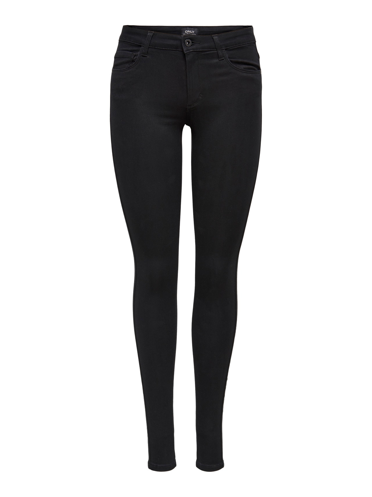 ONLY ONLROYAL Taille moyenne Skinny Fit Jeans -Black - 15092650
