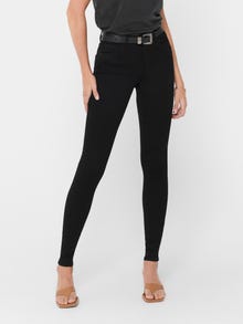 ONLY Skinny Fit Mid waist Jeans -Black - 15092650