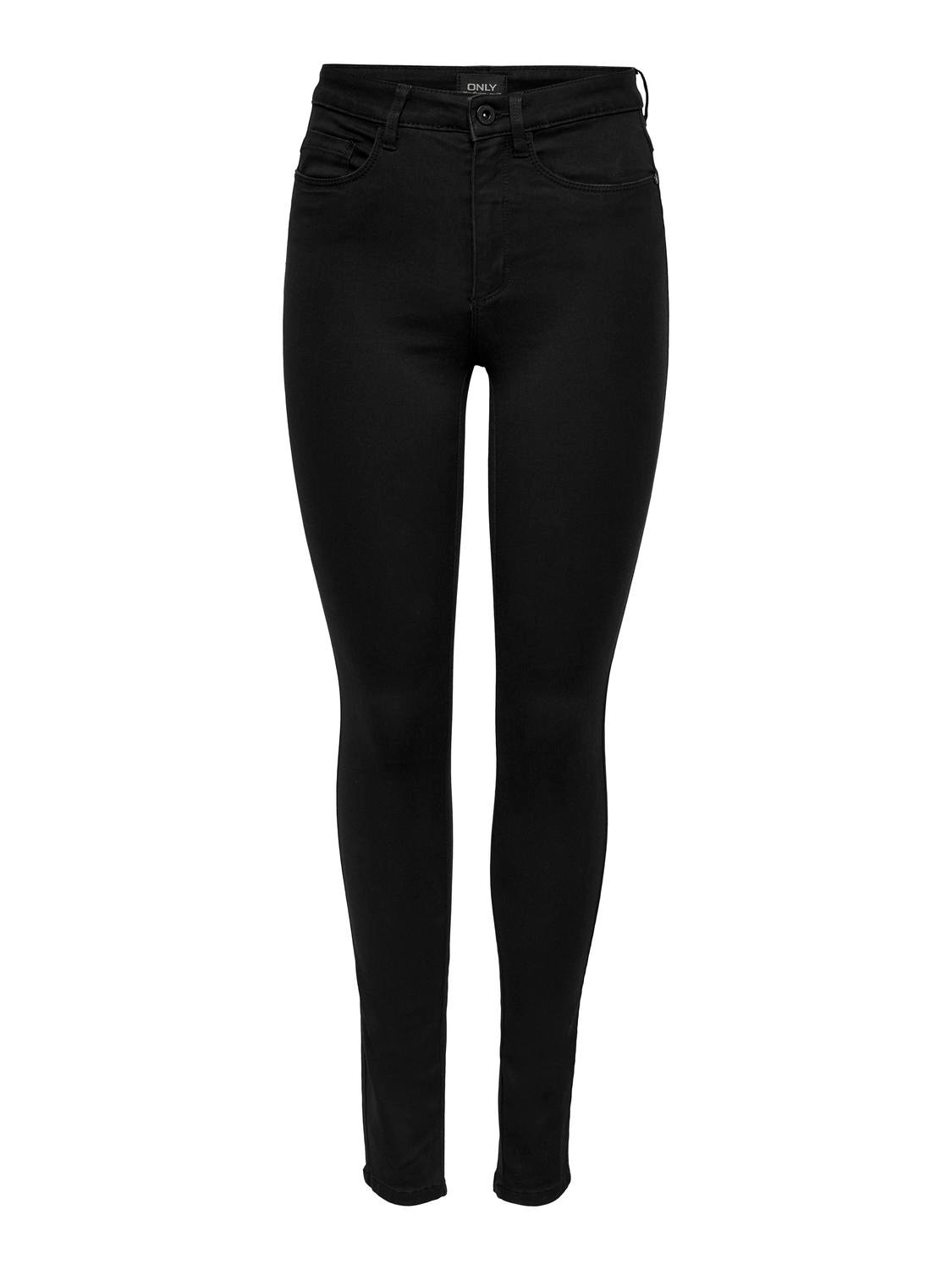 ONLY Skinny fit High waist Jeans -Black - 15093134