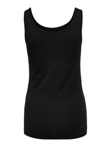 ONLY Stretch fit O-hals Tanktop -Black - 15095808