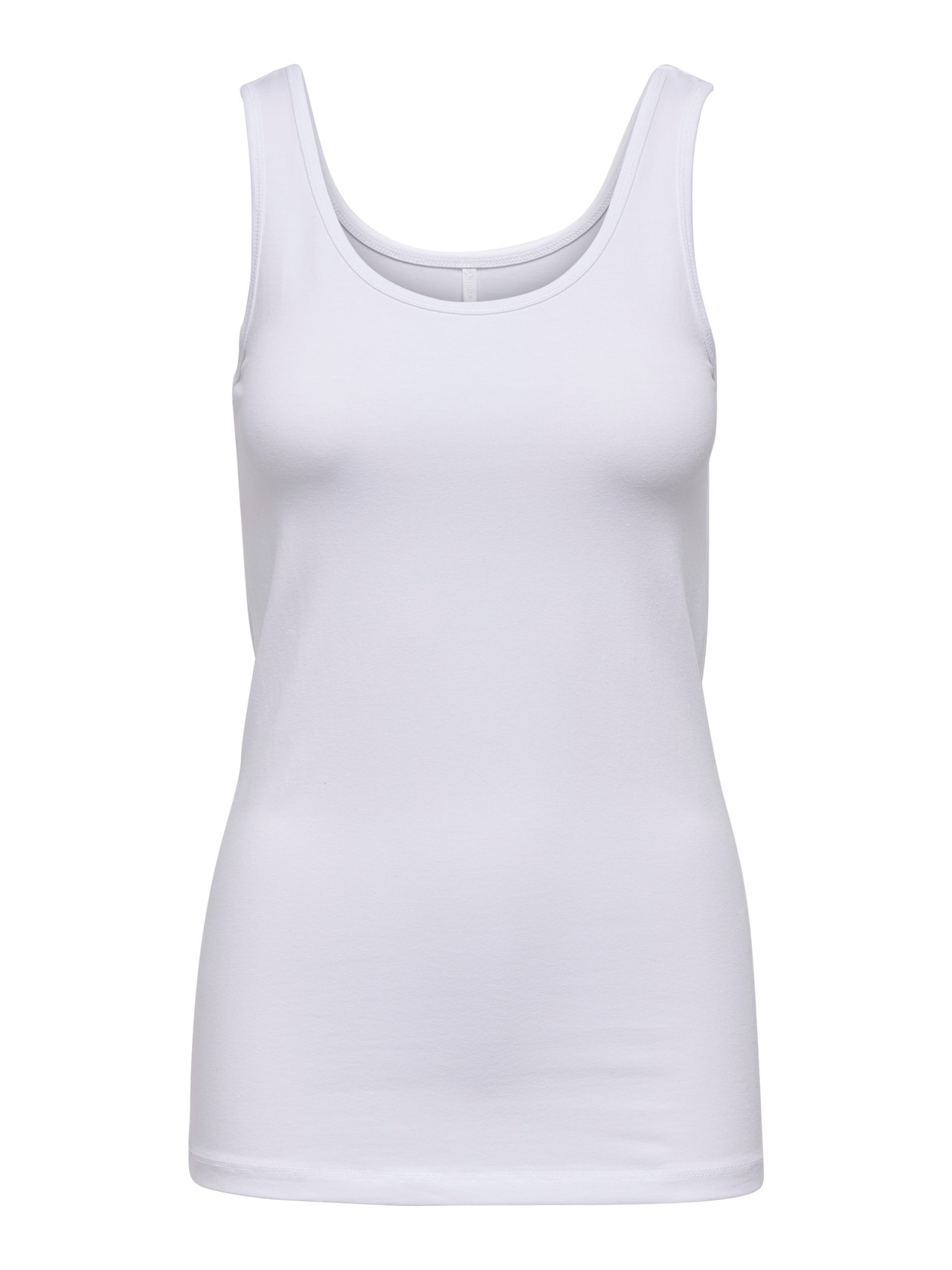ONLY Débardeurs Stretch Fit Col rond -White - 15095808