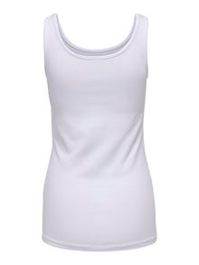 ONLY Stretch fit O-hals Tanktop -White - 15095808