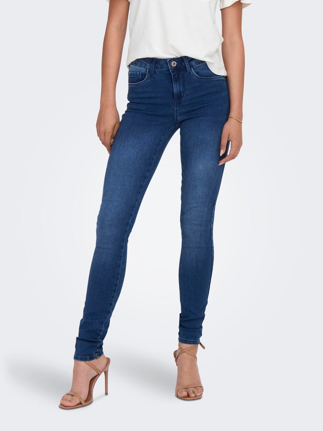 945 Dependiente Refinamiento ONLRoyal regular Jeans skinny fit | Azul intermedio | ONLY®