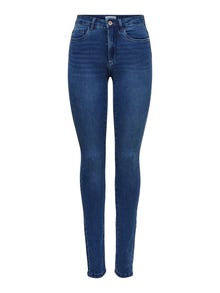 ONLY ONLROYAL High waist Skinny Fit Jeans -Medium Blue Denim - 15097919