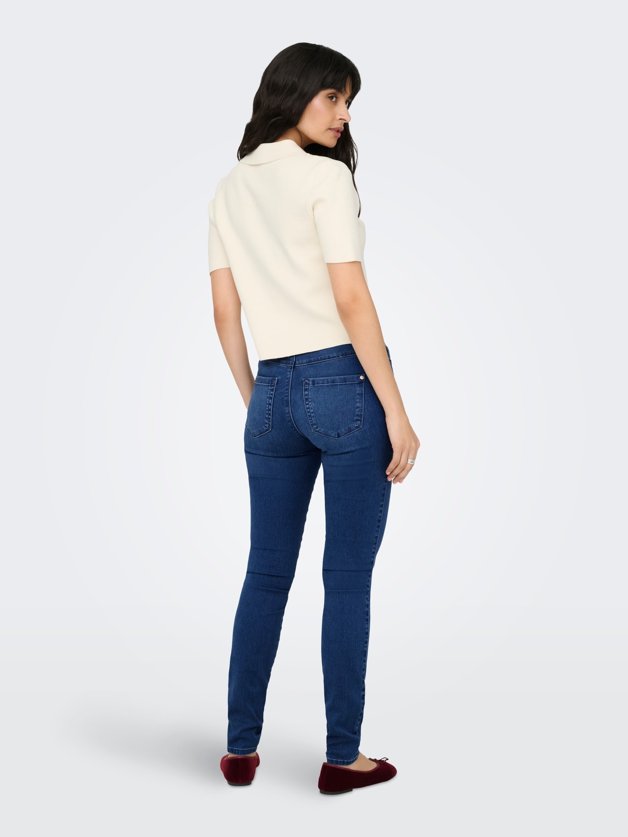 ONLY ONLROYAL High waist Skinny Fit Jeans -Medium Blue Denim - 15097919