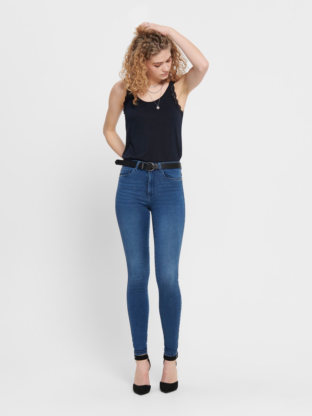 ONLRoyal high waist Skinny fit jeans | Medium Blue | ONLY®