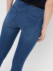 ONLY Skinny Fit High waist Jeans -Medium Blue Denim - 15097919