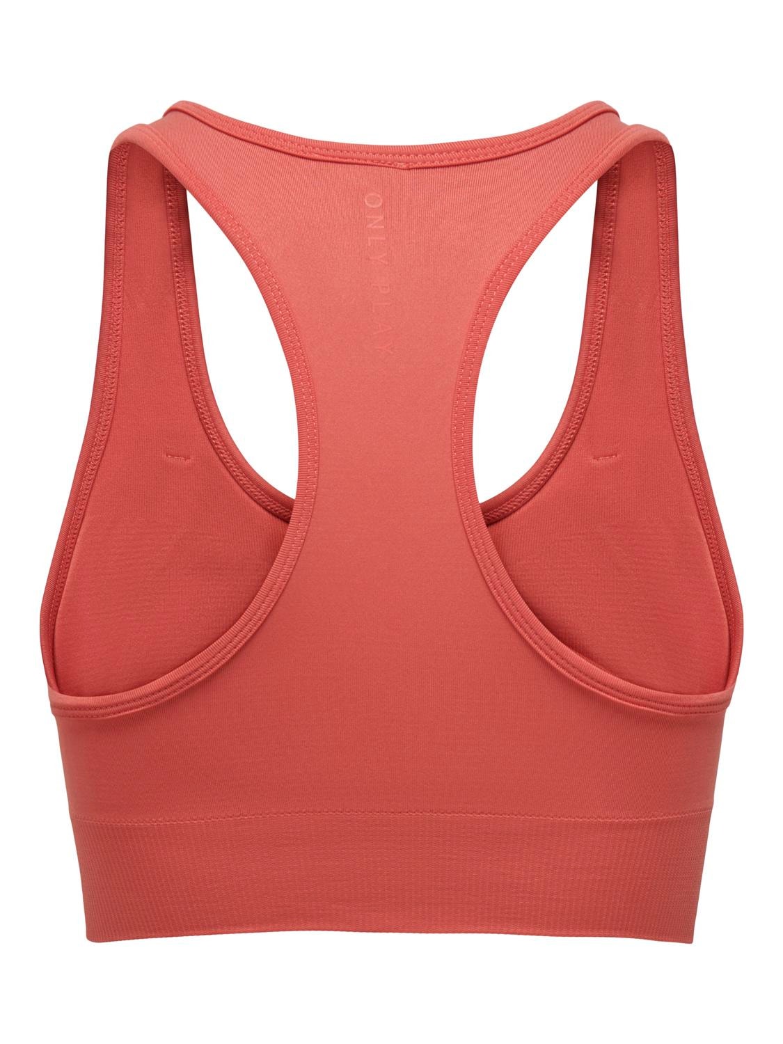 ONLY Nahtlos Sport-BH -Spiced Coral - 15101974