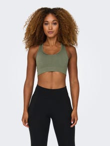 ONLY Seamless Sports Bra -Dusty Olive - 15101974