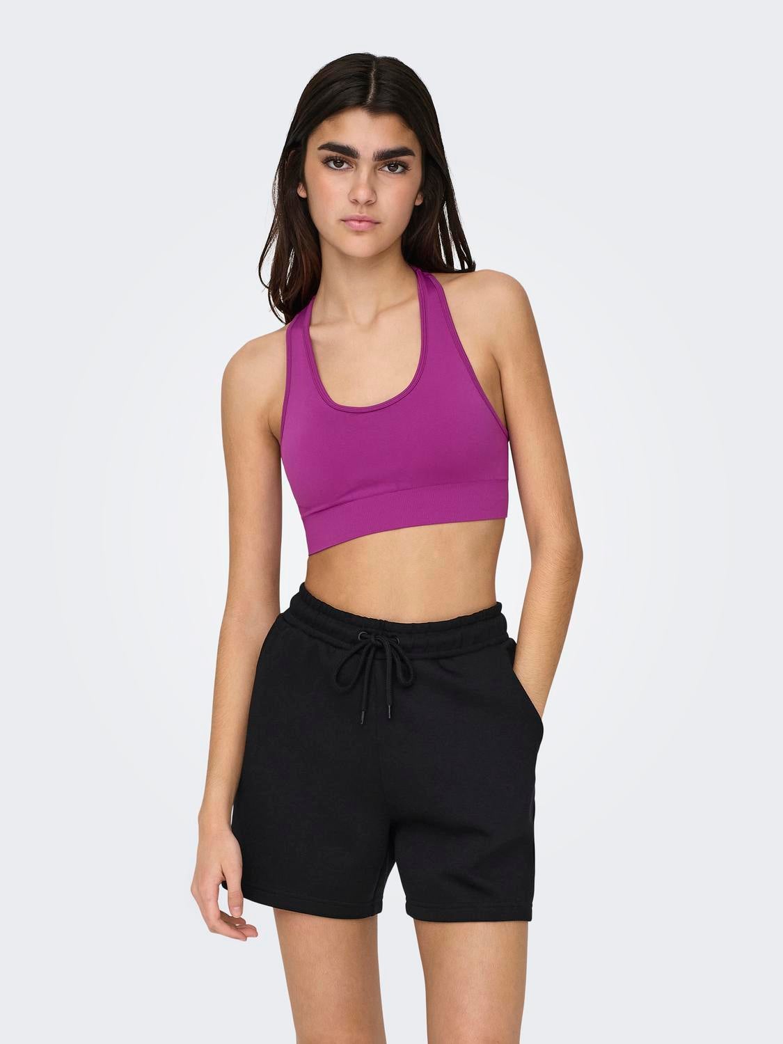 Crop top bras with 2024 support