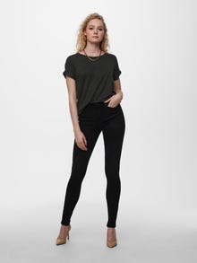 ONLY Loose fit T-shirt -Dark Grey Melange - 15106662