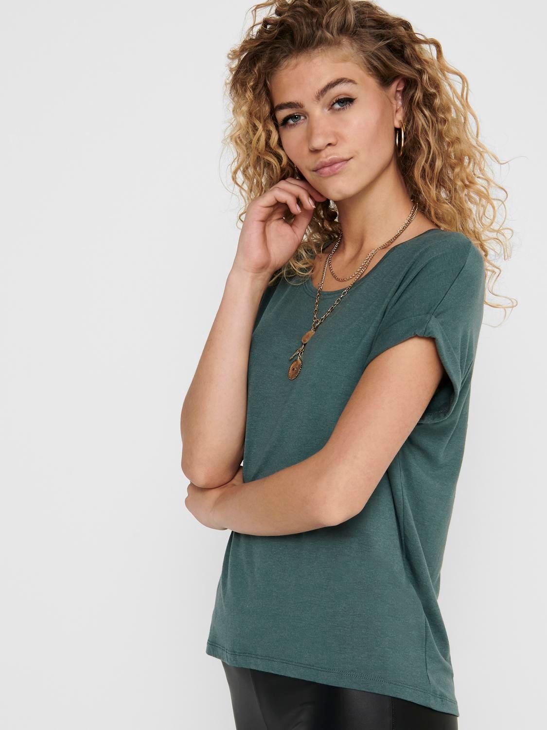 ONLY Løstsiddende T-shirt -Balsam Green - 15106662