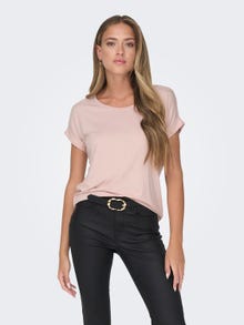 ONLY Loose fit T-shirt -Peach Whip - 15106662