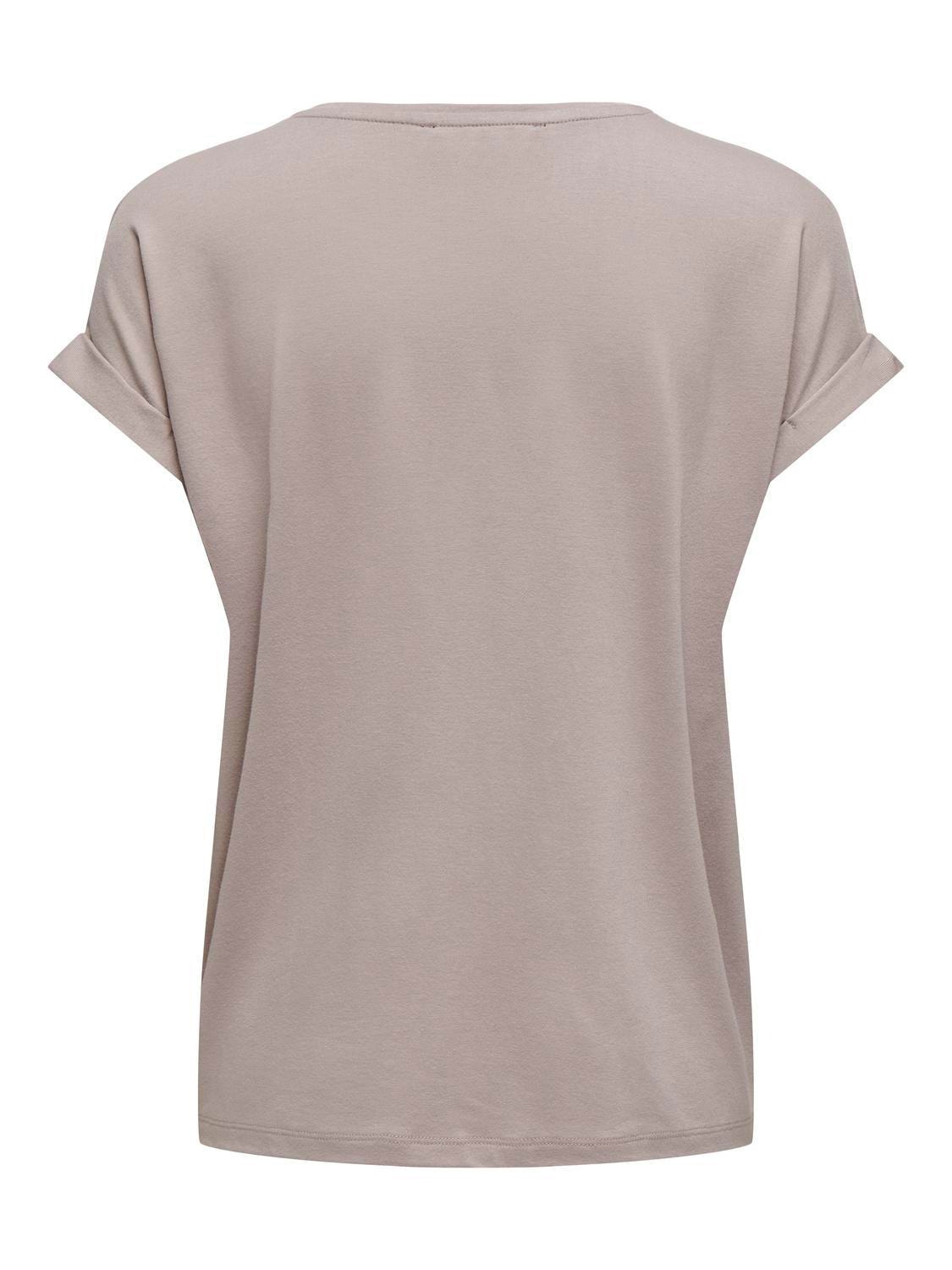 ONLY Regular fit O-hals Mouwuiteinden met omslag T-shirts -Etherea - 15106662