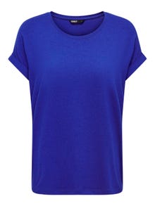 ONLY Regular Fit Round Neck Fold-up cuffs T-Shirt -Surf the Web - 15106662
