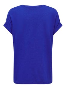 ONLY Regular Fit Round Neck Fold-up cuffs T-Shirt -Surf the Web - 15106662