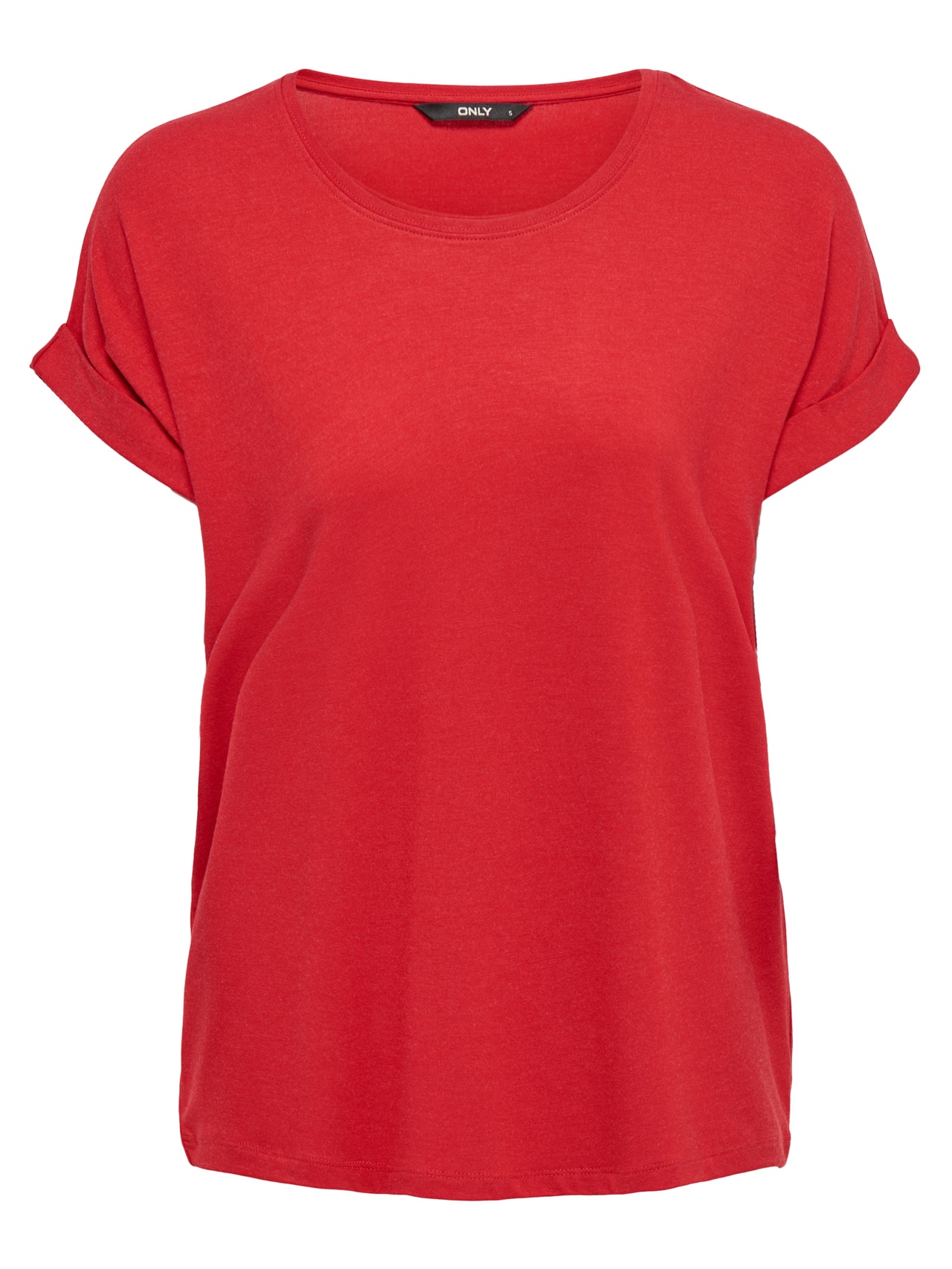 ONLY Loose T-skjorte -Mars Red - 15106662