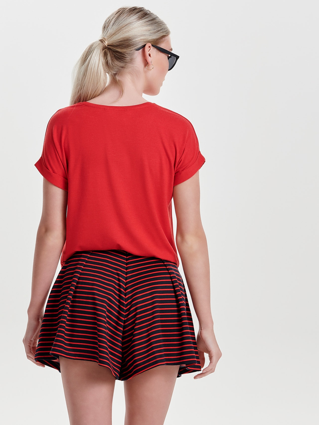 ONLY Loose fit t-shirt -Mars Red - 15106662