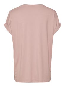 ONLY Regular fit O-hals Mouwuiteinden met omslag T-shirts -Pale Mauve - 15106662