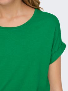 ONLY T-shirts Regular Fit Col rond Poignets repliés -Jolly Green - 15106662