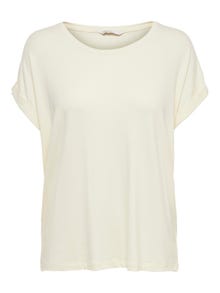 ONLY Løstsiddende T-shirt -Antique White - 15106662