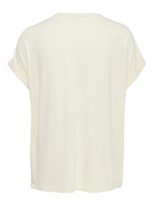 ONLY Løstsiddende T-shirt -Antique White - 15106662