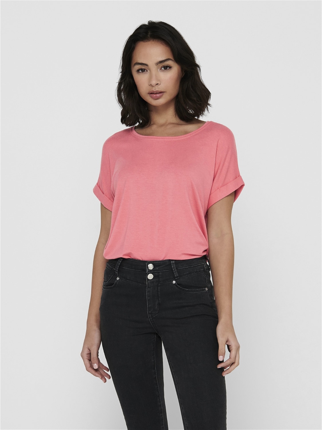 ONLY Loose T-skjorte -Tea Rose - 15106662