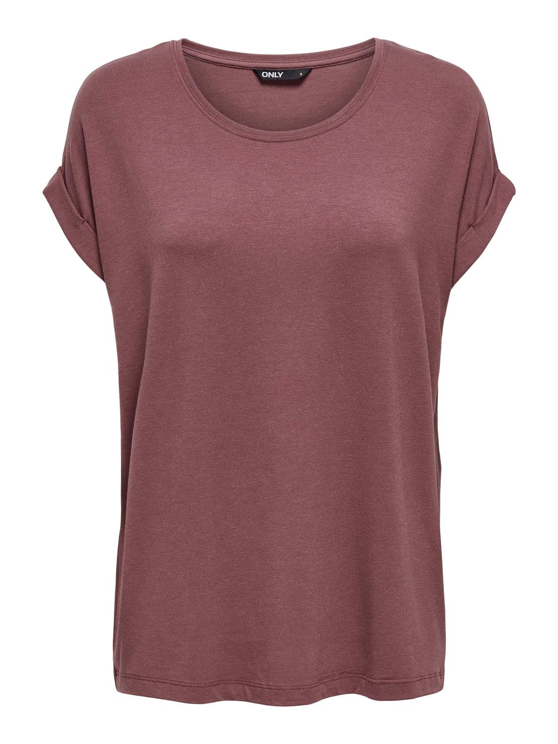 ONLY Ample T-Shirt -Rose Brown - 15106662