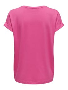 ONLY Regular fit O-hals Mouwuiteinden met omslag T-shirts -Gin Fizz - 15106662