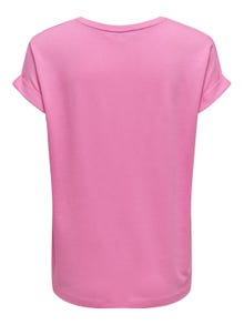 ONLY Løstsiddende T-shirt -Fuchsia Pink - 15106662