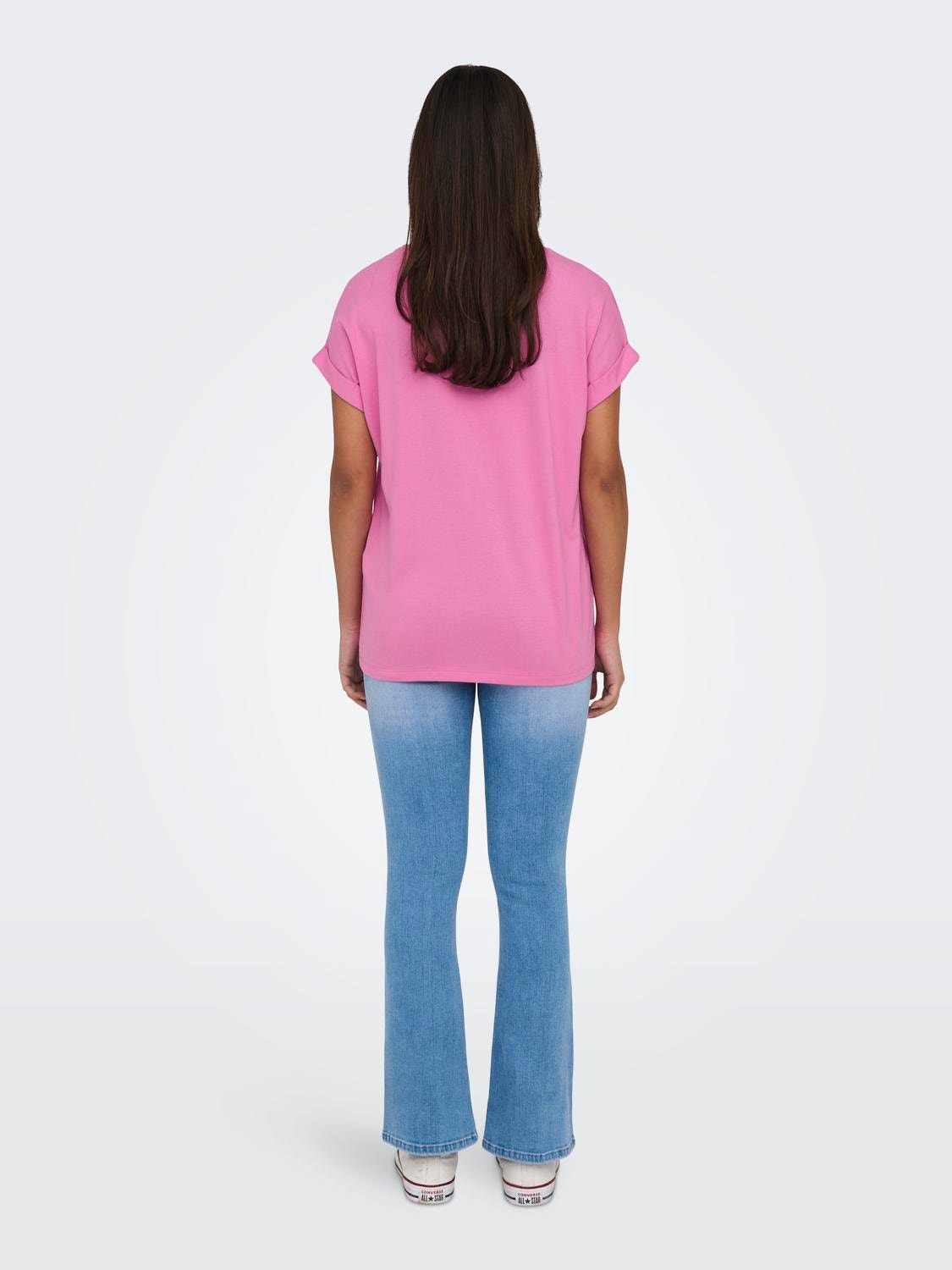 ONLY Loose fit T-shirt -Fuchsia Pink - 15106662