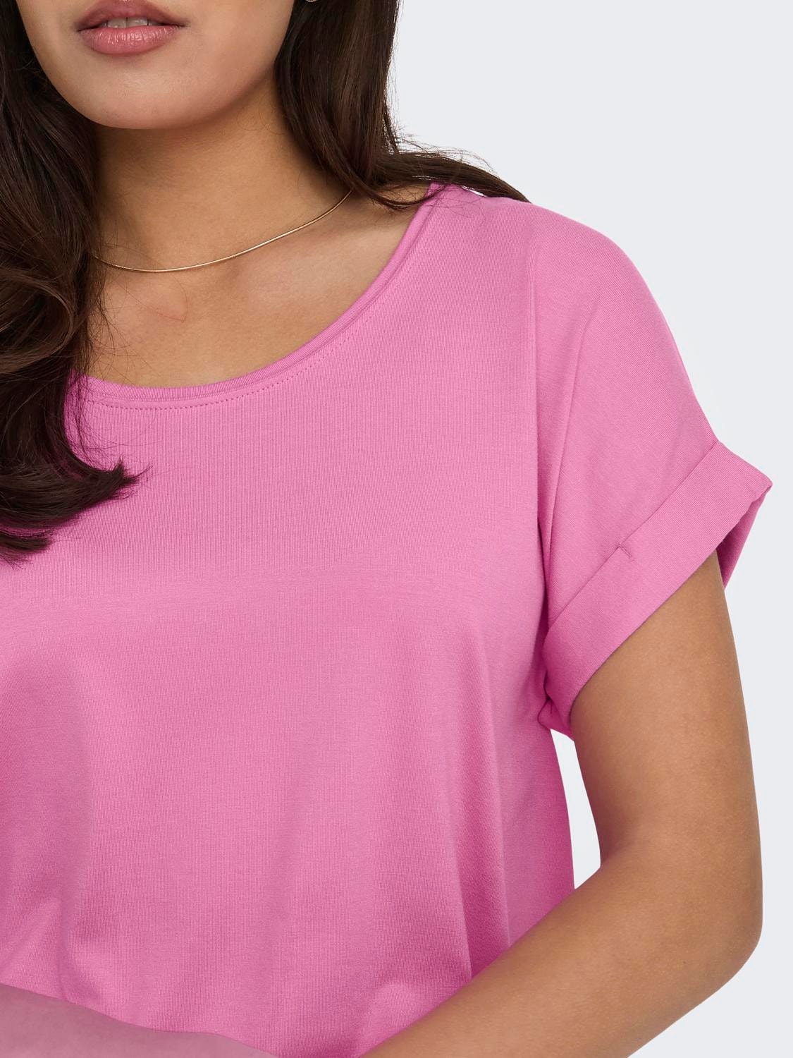 ONLY Ruimvallend T-shirt -Fuchsia Pink - 15106662