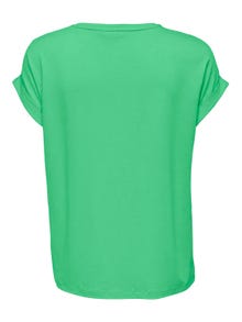 ONLY Regular fit O-hals Mouwuiteinden met omslag T-shirts -Spring Bouquet - 15106662