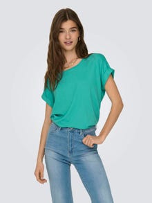 ONLY Løstsiddende T-shirt -Bright Aqua - 15106662