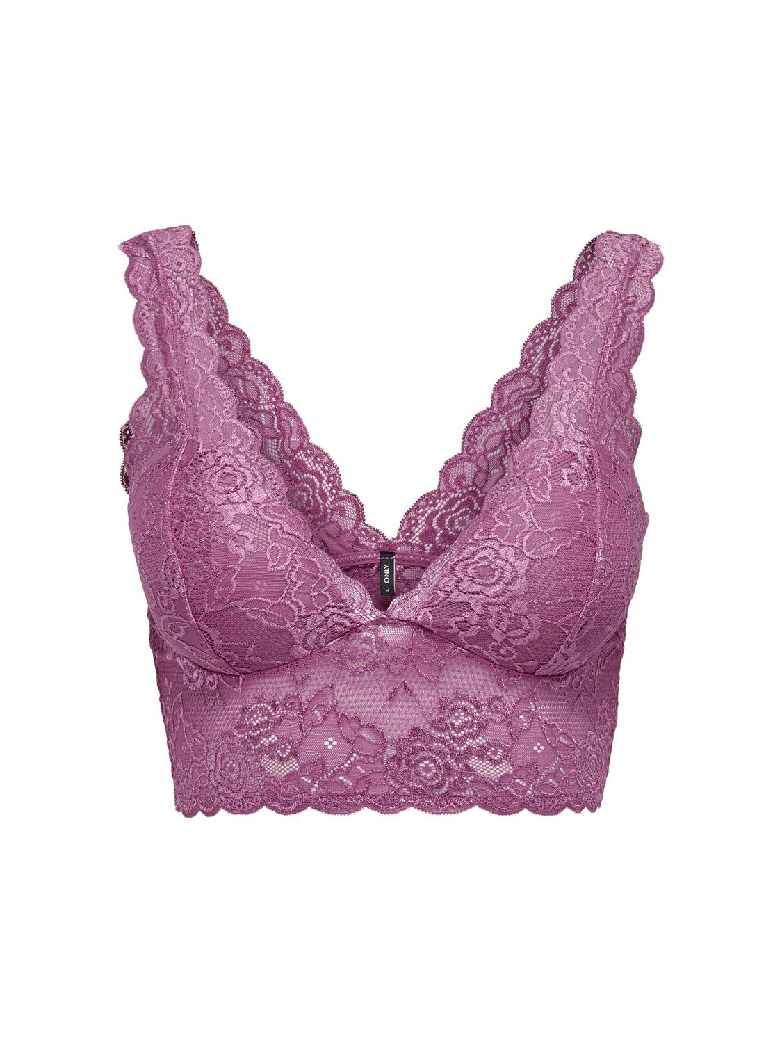 ONLY Lace Bra -Red Violet - 15107599