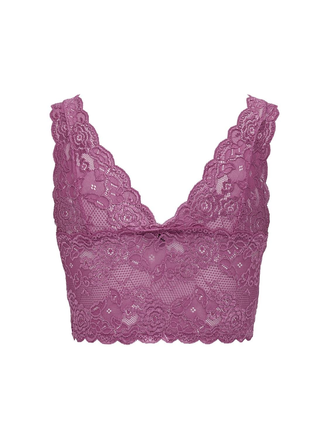 ONLY Lace Bra -Red Violet - 15107599
