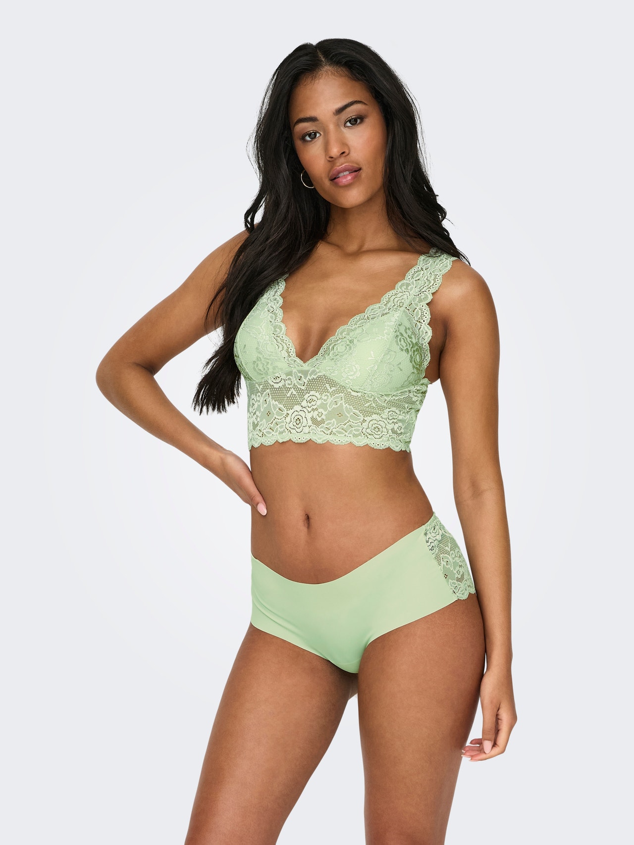 ONLY Lace Bra -Subtle Green - 15107599
