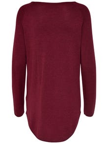 ONLY Lang Strikket pullover -Sun-Dried Tomato - 15109964