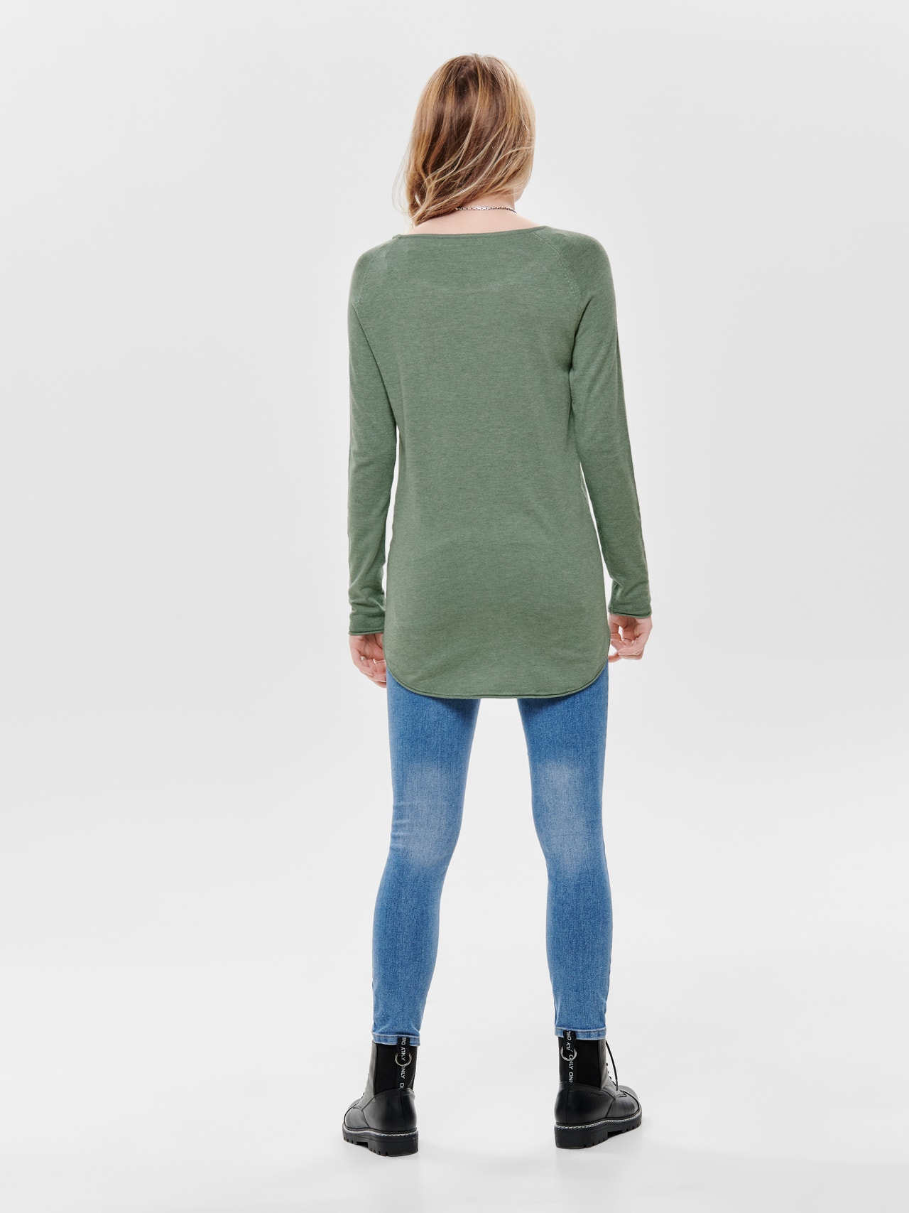ONLY Lang Strickpullover -Chinois Green - 15109964