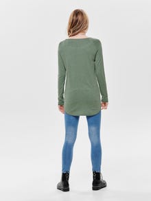 ONLY Long Knitted Pullover -Chinois Green - 15109964