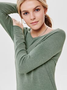 ONLY Round Neck Pullover -Chinois Green - 15109964