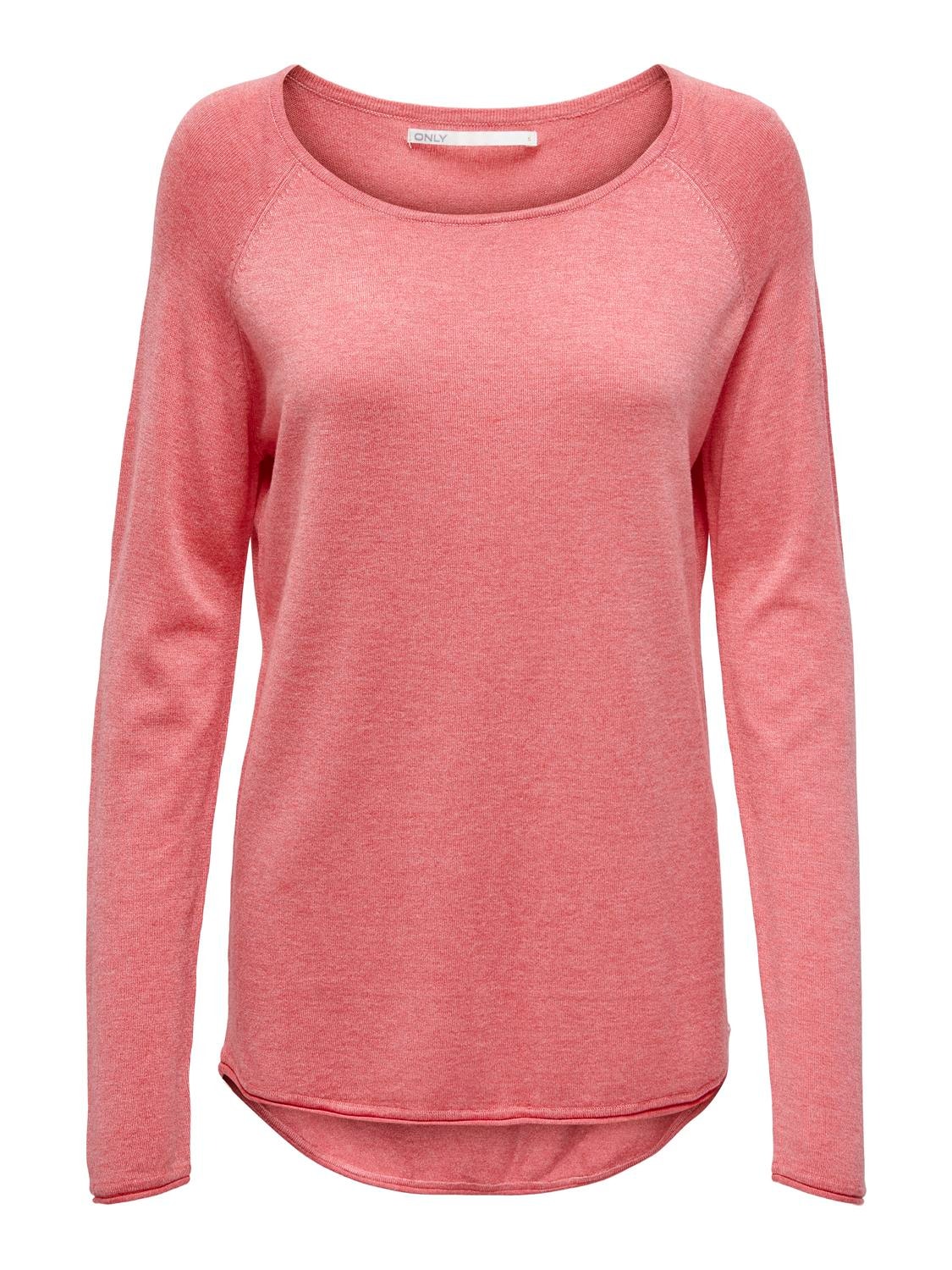 ONLY Round Neck Pullover -Tea Rose - 15109964