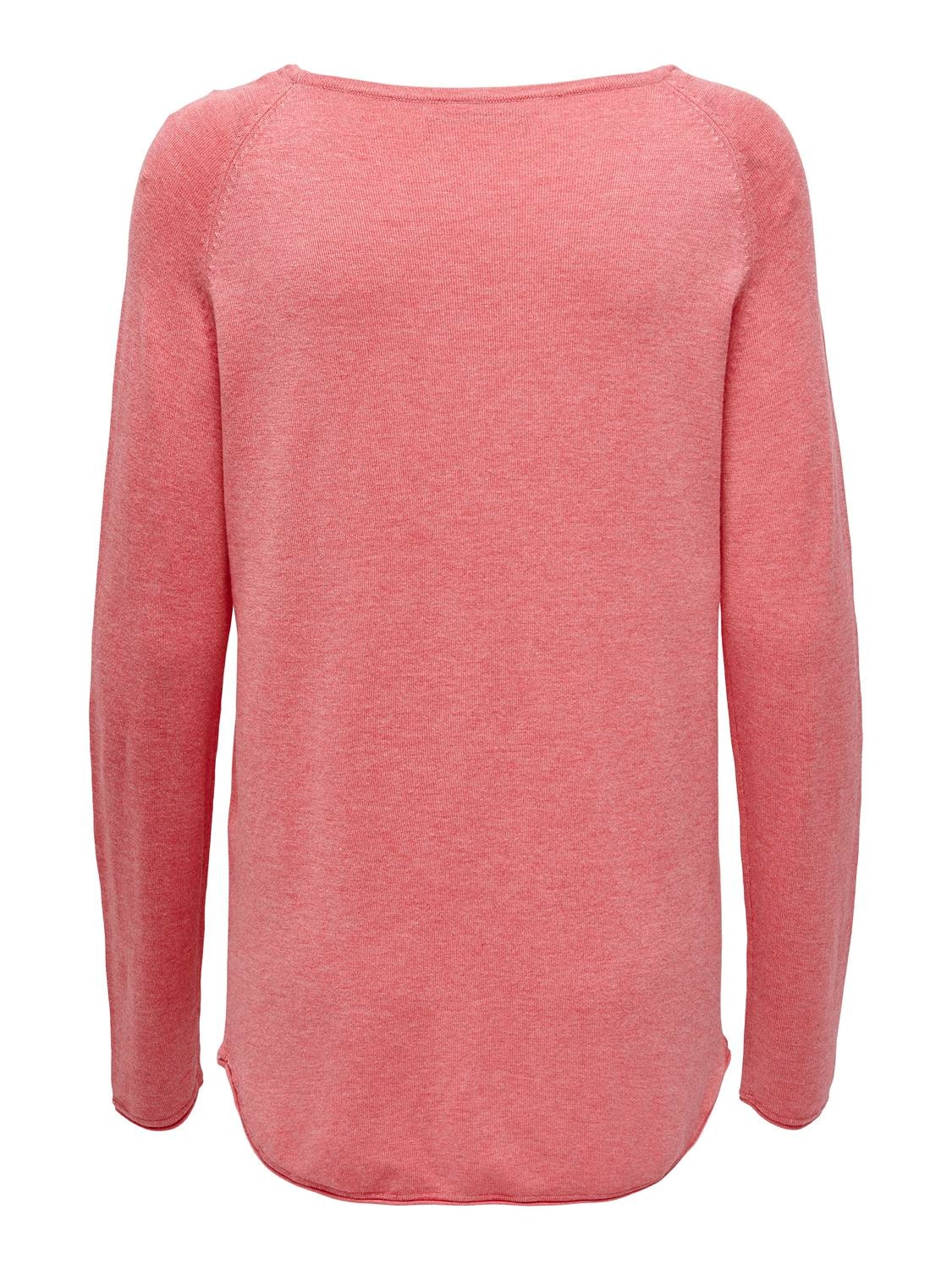 ONLY Long Knitted Pullover -Tea Rose - 15109964