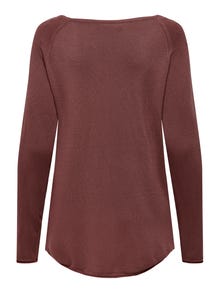 ONLY O-hals Pullover -Rose Brown - 15109964